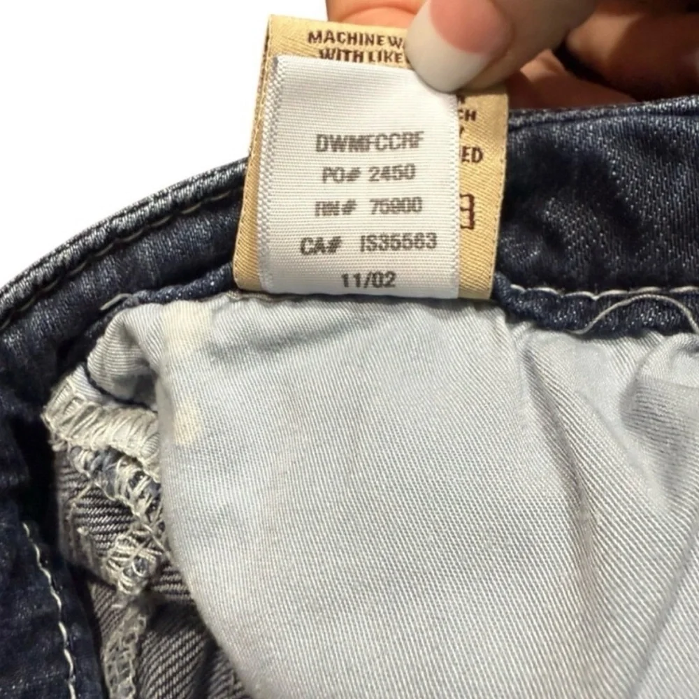 Big Star Maddie Bermuda Denim Shorts Sz26 Medium Wash Western - Picture 10 of 12